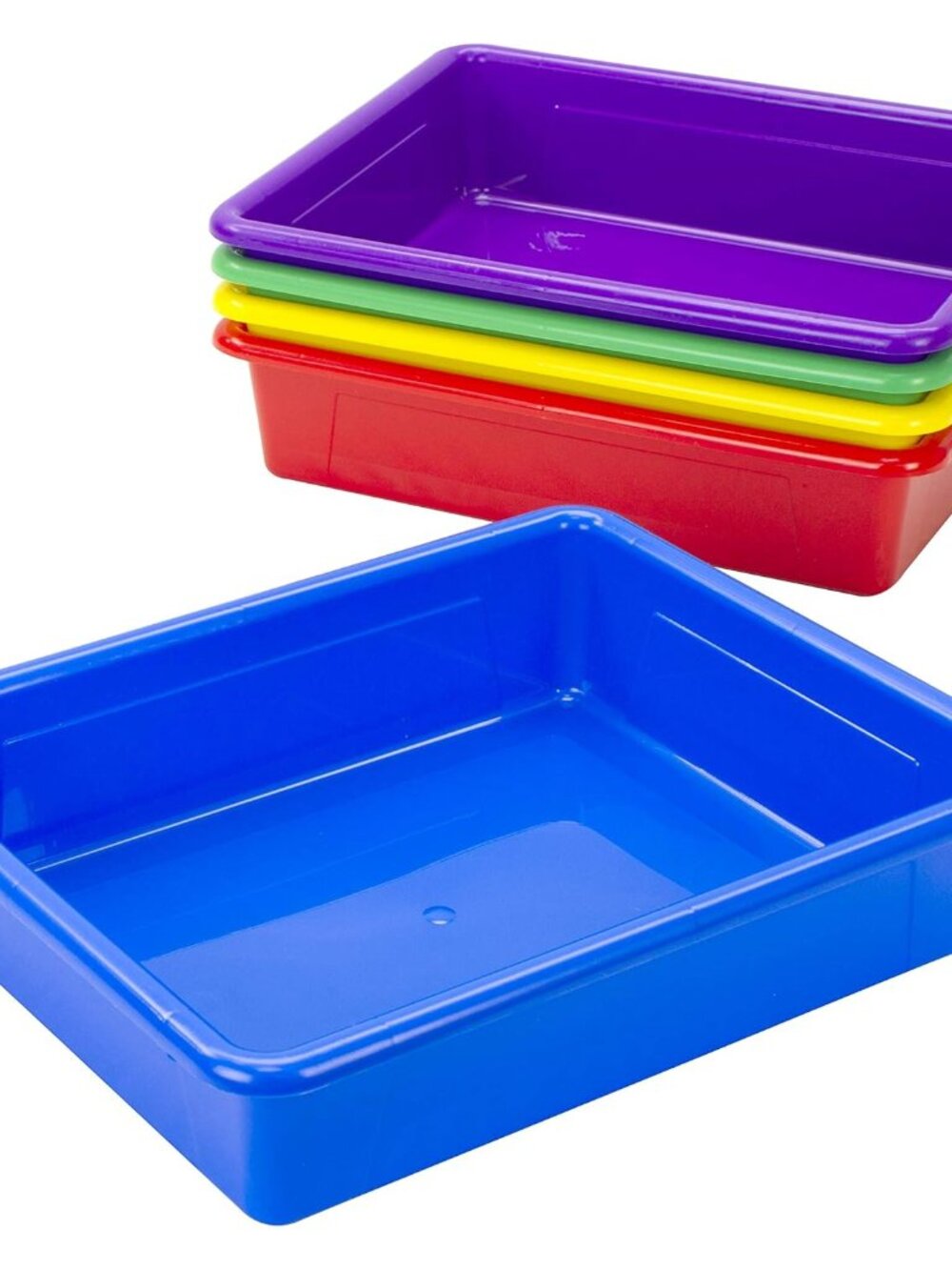 Letter Size Flat Storage Tray – Organizer Bin for Classroom, Office and Home, As - Picture 4 of 8